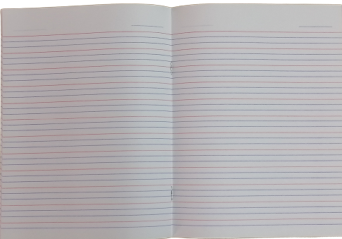 1/2'' RED & BLUE LINE COPYBOOK
