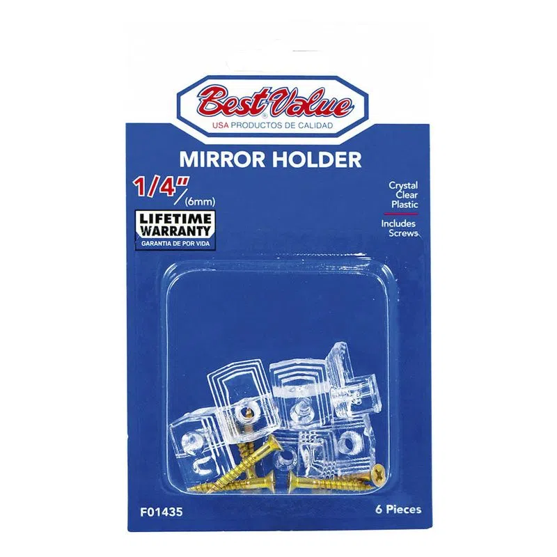 1/4" MIRROR CLIPS