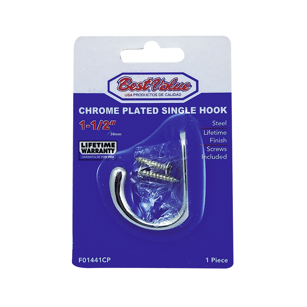 SINGLE METAL HOOK (CHR)