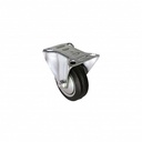 4" INDUSTRIAL FIXED CASTOR (BLACK)
