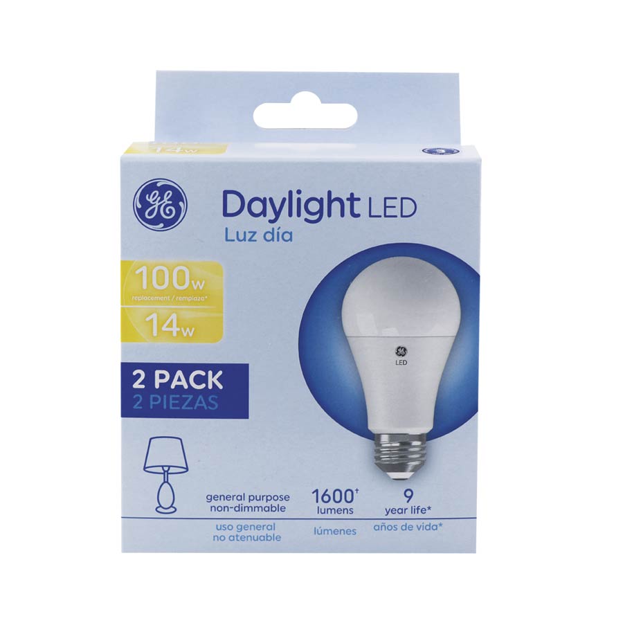 GE LED BULB 100W/14W (2PK)