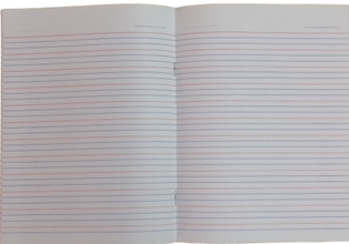 1/2'' RED & BLUE LINE COPYBOOK