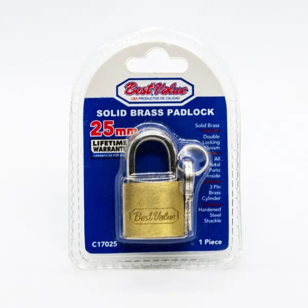 25MM REG BRASS PADLOCK