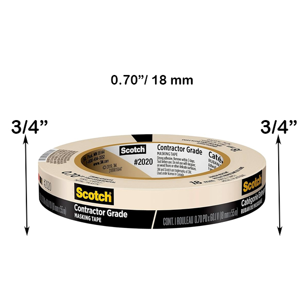 3/4" MASKING TAPE 3M