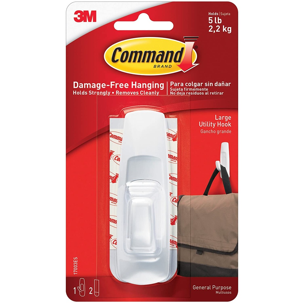 COMMAND HOOKS WHITE LARGE 17003