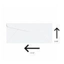 ENVELOPE 3 5/8 x 6 1/2 WHITE 10PK