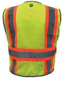 5 POINT SAFETY VEST - 5 POCKET GREEN L