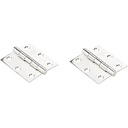 2 1/2" X 2 1/2" SQUARE HINGE ZINC