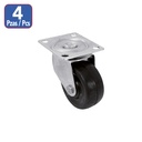 2" CASTOR WITH PLATE (4 PACK)