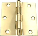 3 1/2" X 3 1/2" SQUARE HINGE BRASS