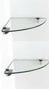 GLASS CORNER SHELF 10"