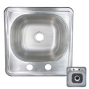 BAR SINK 15"x15"X5 1/2"