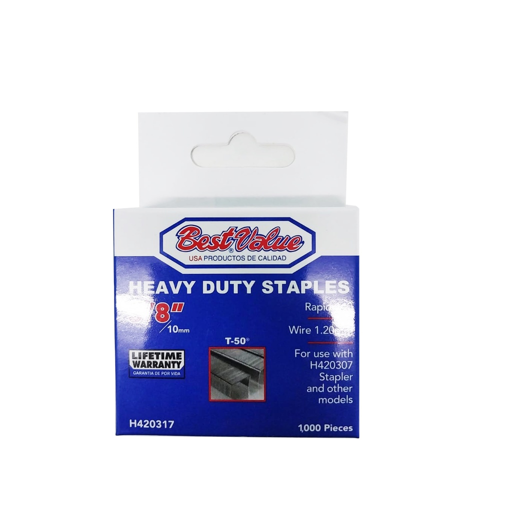 3/8" HEAVY DUTY STAPLES (1000 PCS)