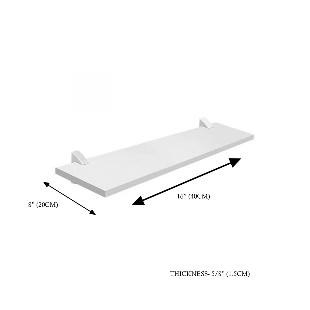 SELF SUPPORT SHELVES WHITE 8"x16"