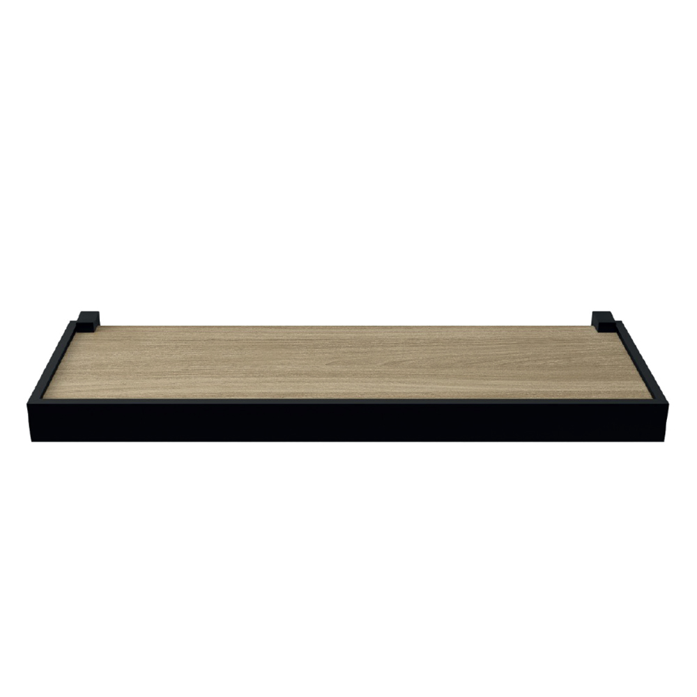 DUETTO SHELF BROWN & BLACK 8" x 24"