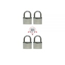 4PC 40mm MASTER KEY PADLOCK SET