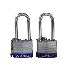 2PC 40mm KEY ALIKE LAMINATED PADLOCK