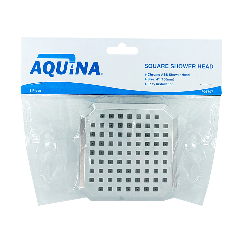 4" SQUARE SHOWER HEAD AQUINA