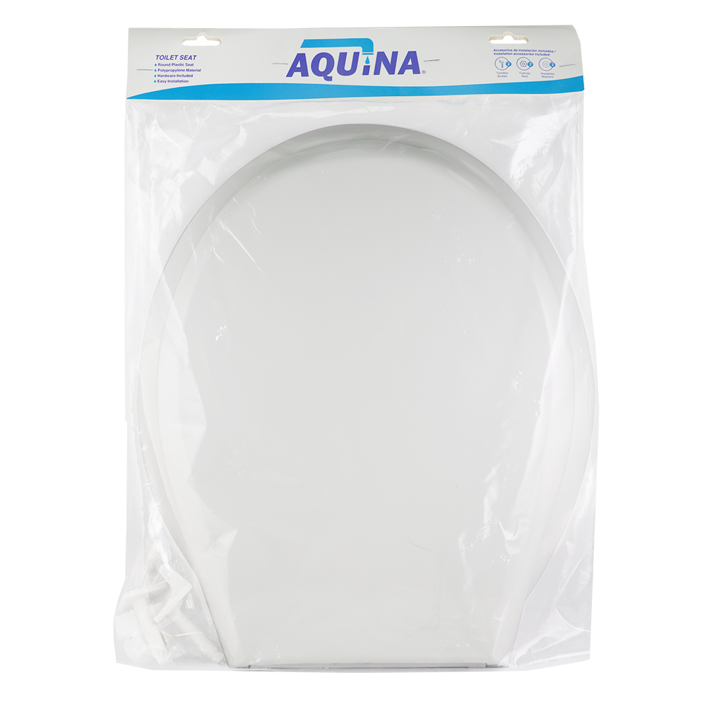 TOILET SEAT WHITE SHORT AQUINA