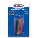 6PC PLASTIC KEY TAGS