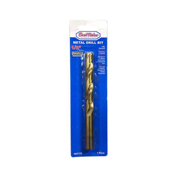 1/2" DRILL BIT TITANIUM METAL