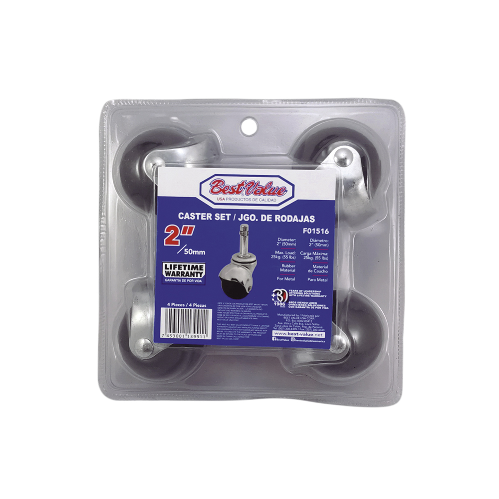 2" CASTOR FOR FURNITUE (4PK)