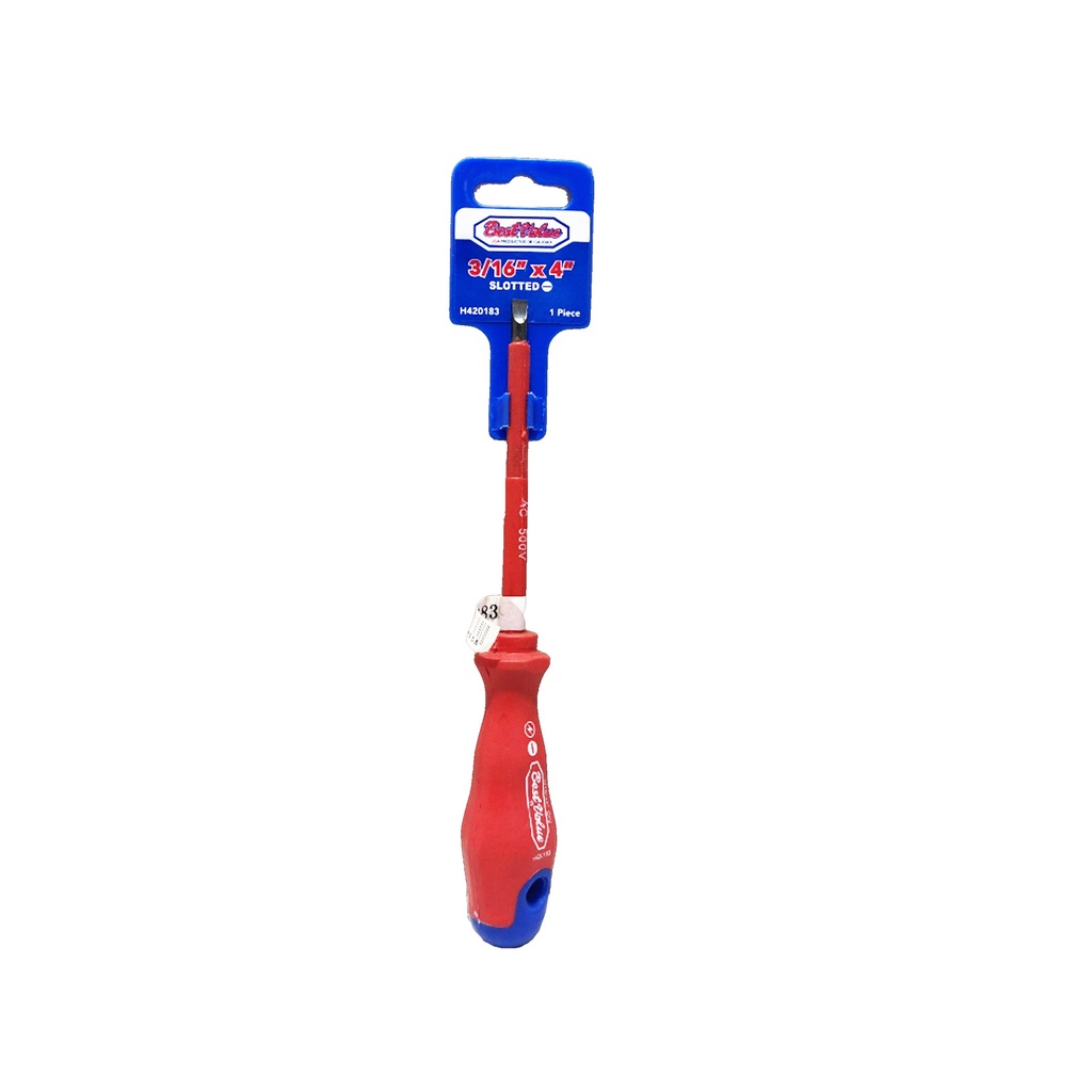 4" FLAT SCREWDRIVER INSULATED