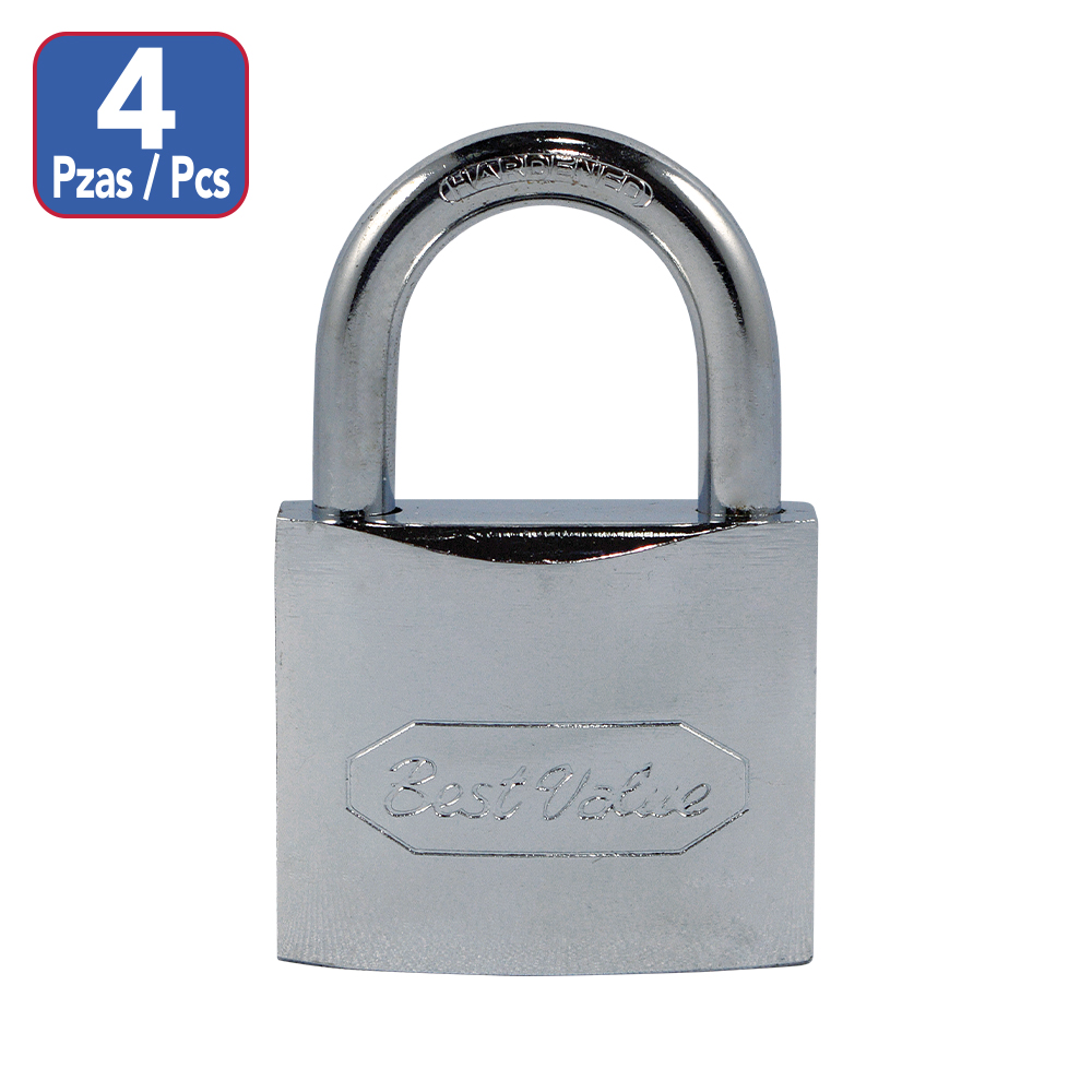 50mm 4PC MASTER KEY PADLOCK SET