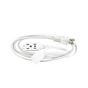 6ft WHITE INDOOR EXTENSION CORD UL