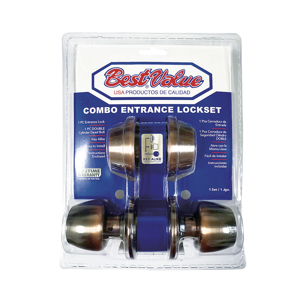 ENTRANCE COMBO DOUBLE LOCKSET AC