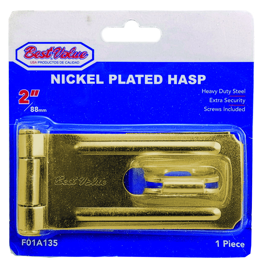 2" BRASS HASP & STAPLE