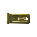 2" BRASS HASP & STAPLE