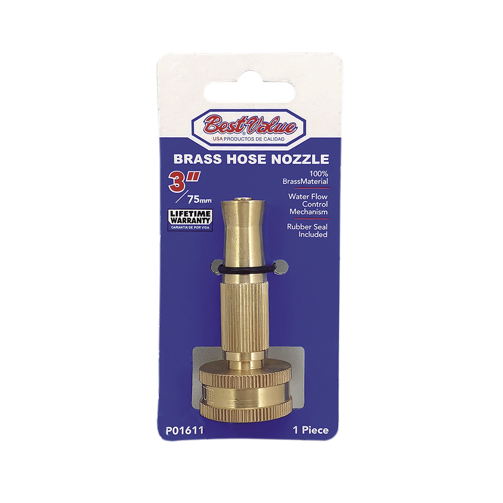 3" BRASS HOSE NOZZLE