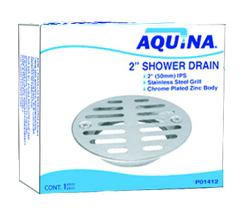 2" METAL SHOWER DRAIN AQUINA