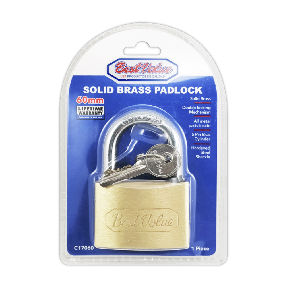 60MM REGULAR BRASS PADLOCK