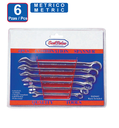 6PC SPANNER SET METRIC