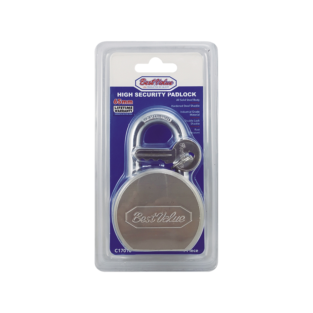 65mm STEEL PADLOCK S/SHACKLE