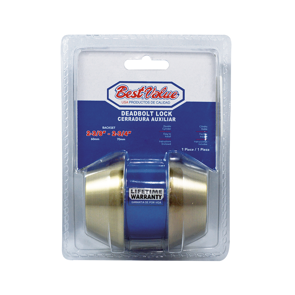 DOUBLE CYLINDER DEAD BOLT LOCK AB