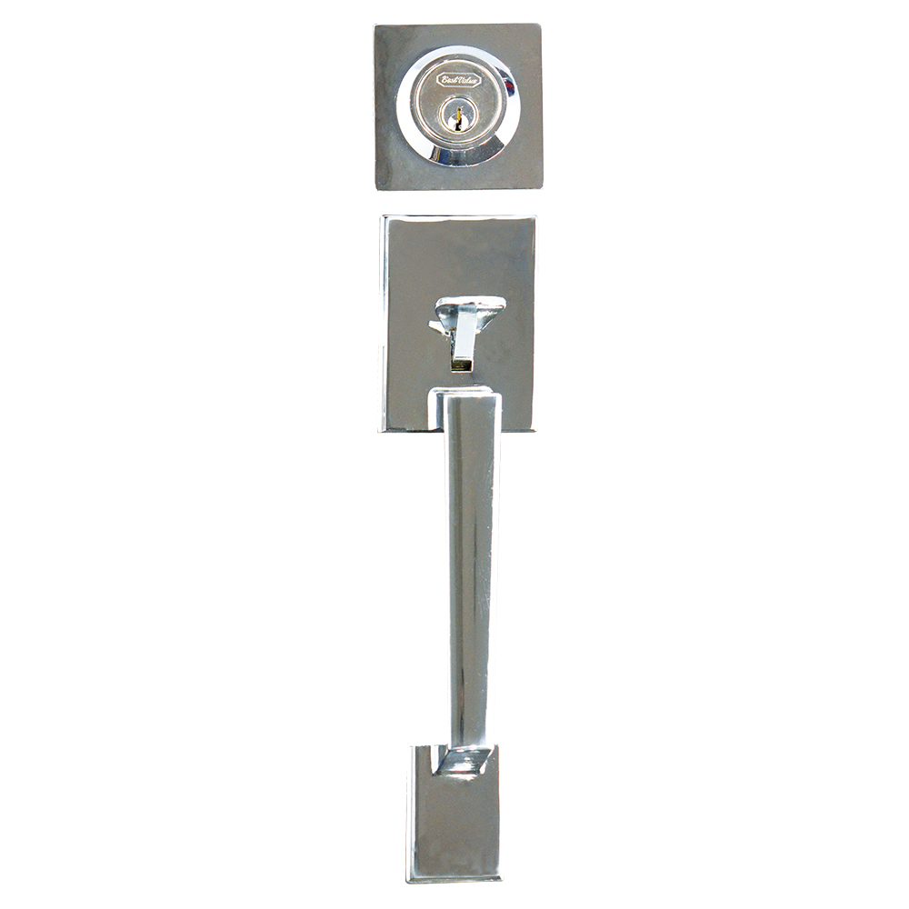 DECORATIVE ENTRANCE DOOR LOCKSET CHROME