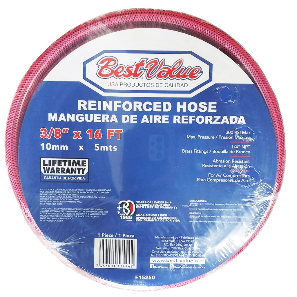 3/8" x 16ft AIR COMPRESSOR HOSE