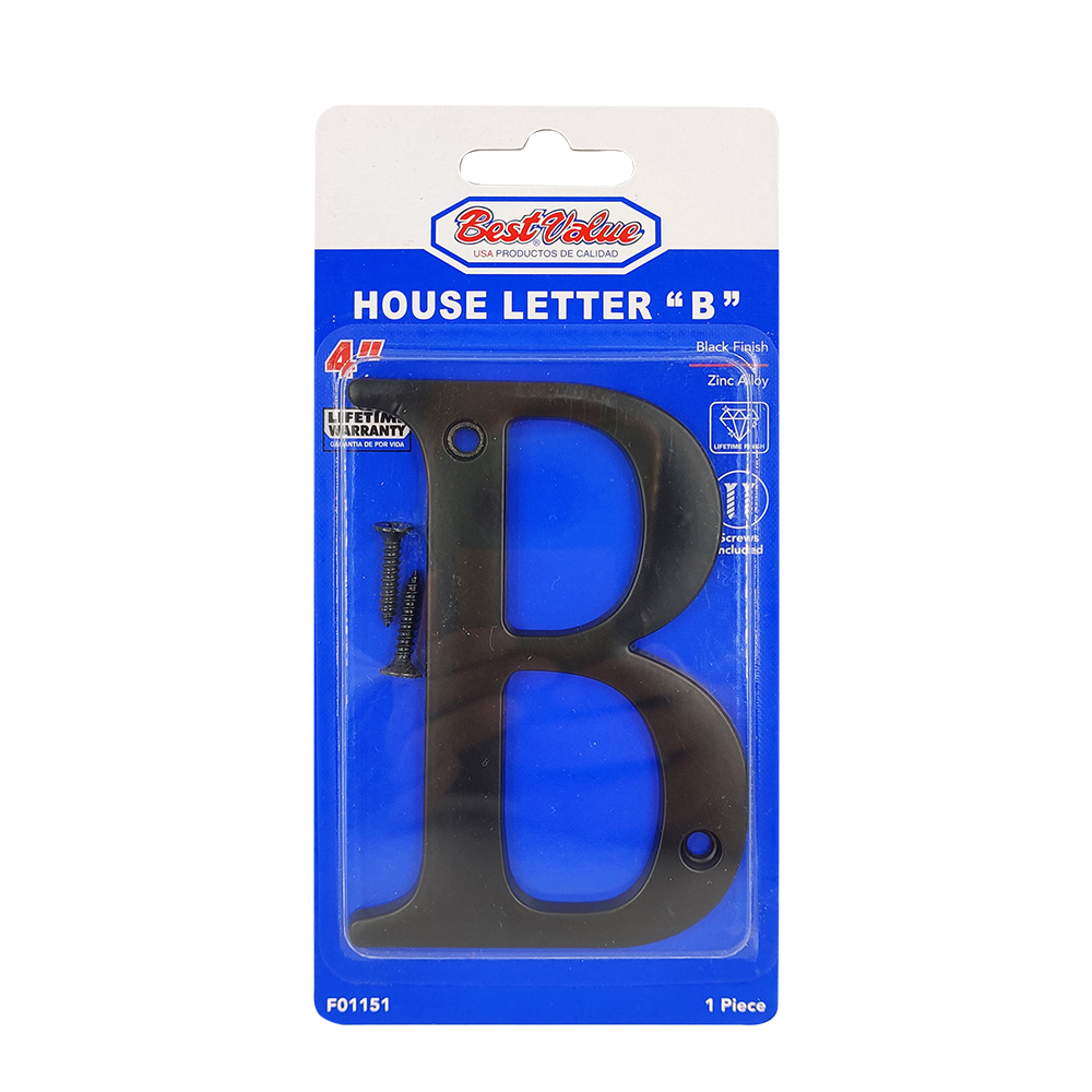 BLACK HOUSE LETTER "B"