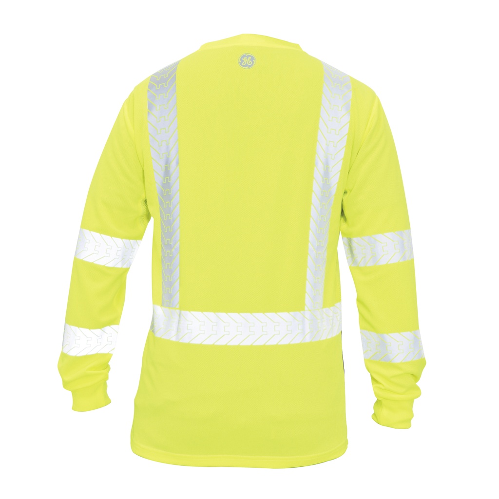 GE HI-VIS W/REFLECTIVE LONG SLEEVE SHIRT 2XL