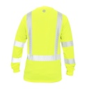 GE HI-VIS YW & BK W/REFLECTIVE LONG SLEEVE SHIRT XL