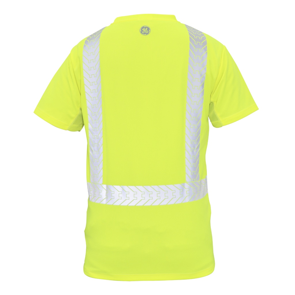 GE HI-VIS YW & BK W/REFLECTIVE SHORT SLEEVE SHIRT 2XL