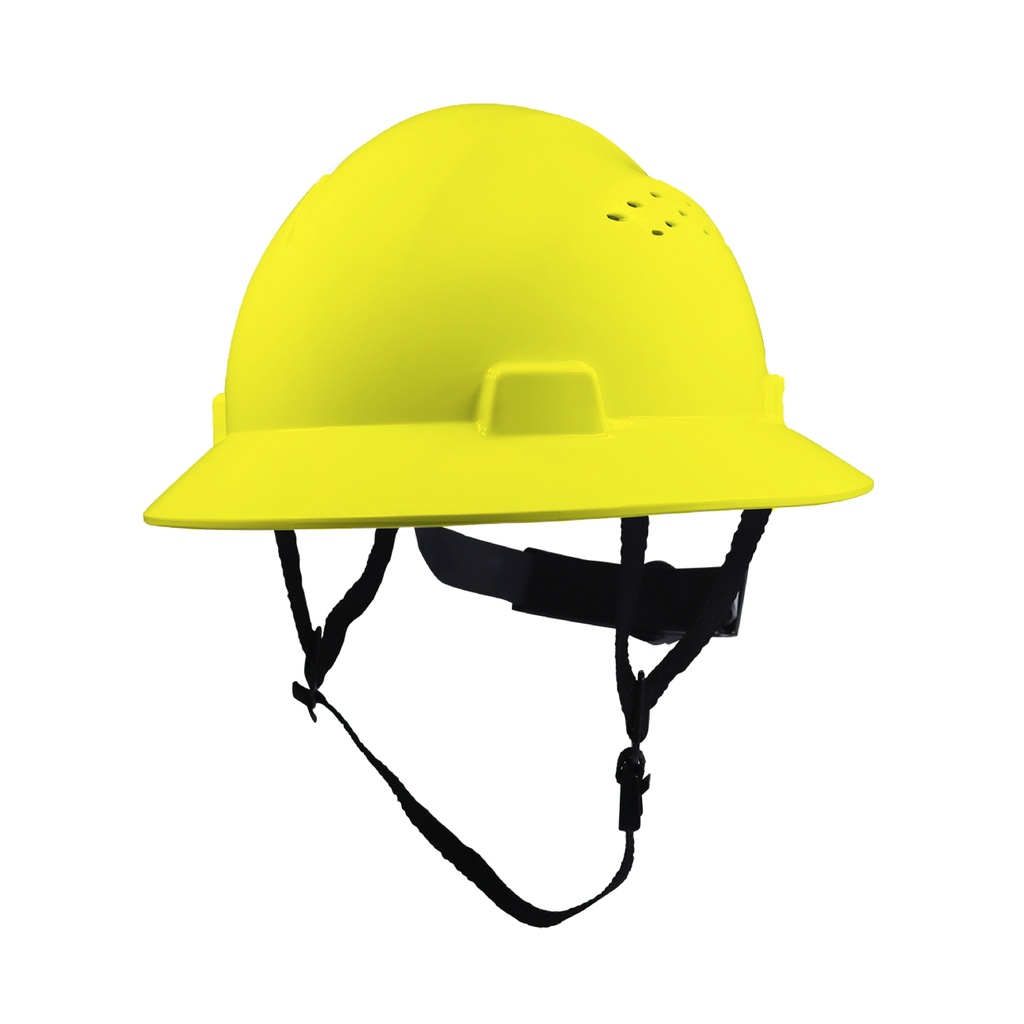 GE FULL BRIM HARD HAT - VENTED YELLOW