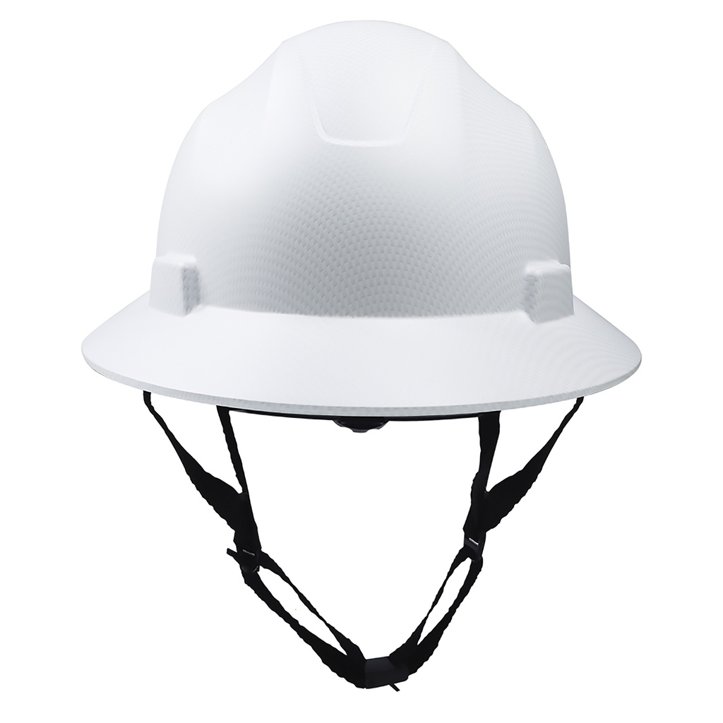 GE FULL BRIM HARD HAT CARBON FIBER WHITE