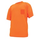 GE HIGH VISIBILTY SHORT SLEEVE SHIRT LARGE (ORANGE)