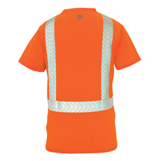 GE HI-VIS W/REFLECTIVE SHORT SLEEVE SHIRT LARGE (ORANGE)