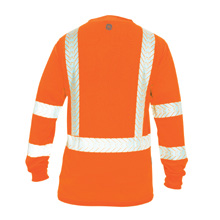 GE HI-VIS W/REFLECTIVE LONG SLEEVE SHIRT 2XLARGE (ORANGE)
