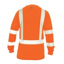 GE HI-VIS W/REFLECTIVE LONG SLEEVE SHIRT 2XLARGE (ORANGE)